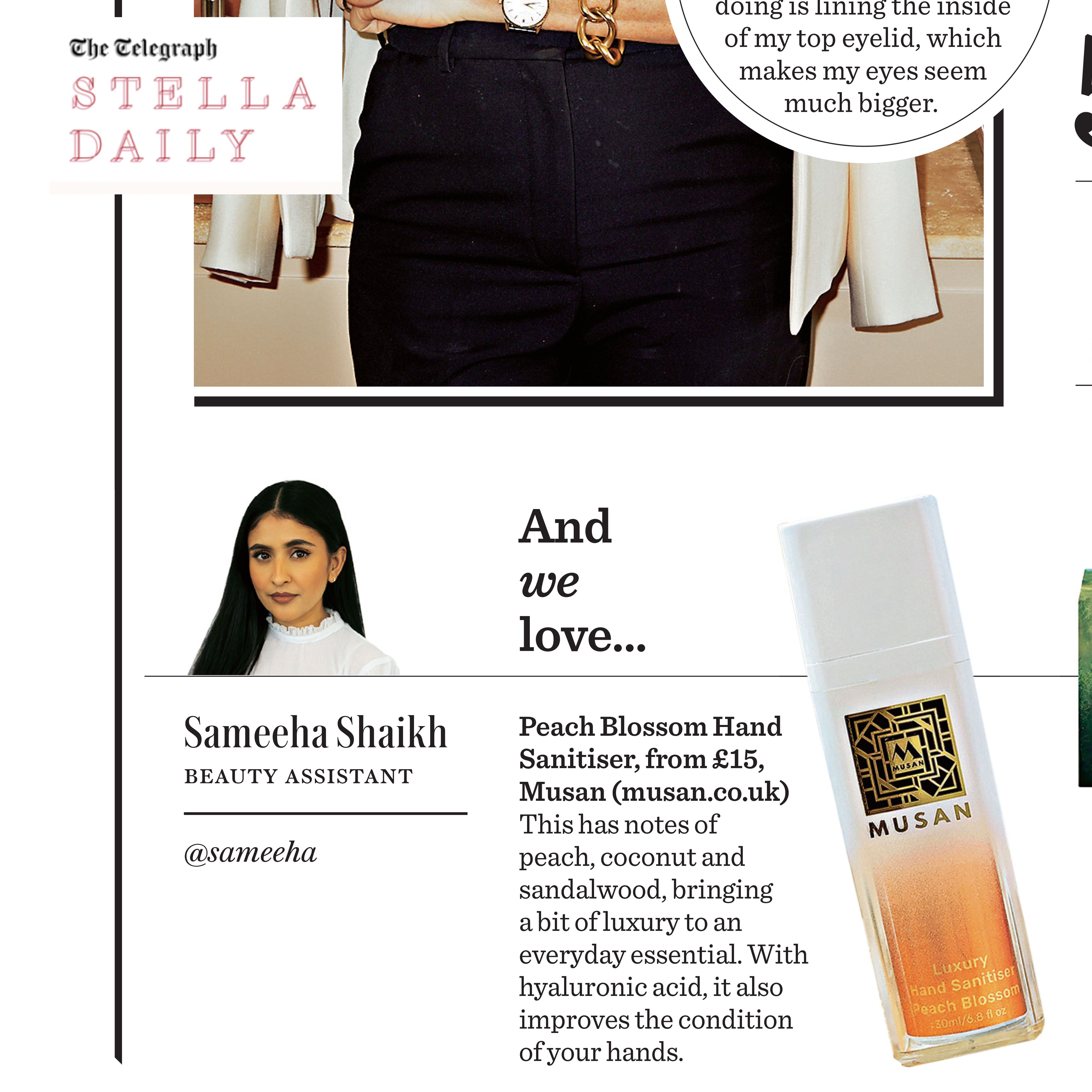 Stella Magazine: Musan Peach Blossom Hand Sanitiser